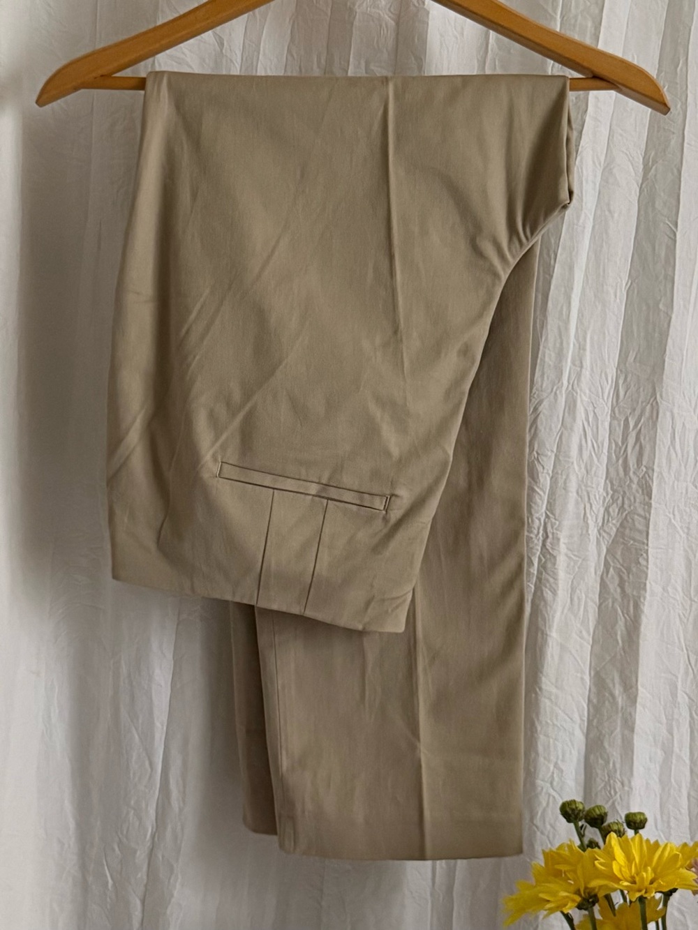 NWT J.Jill Stretch Chino Pants 14 Khaki Tan Side Zip Cotton Ankle
